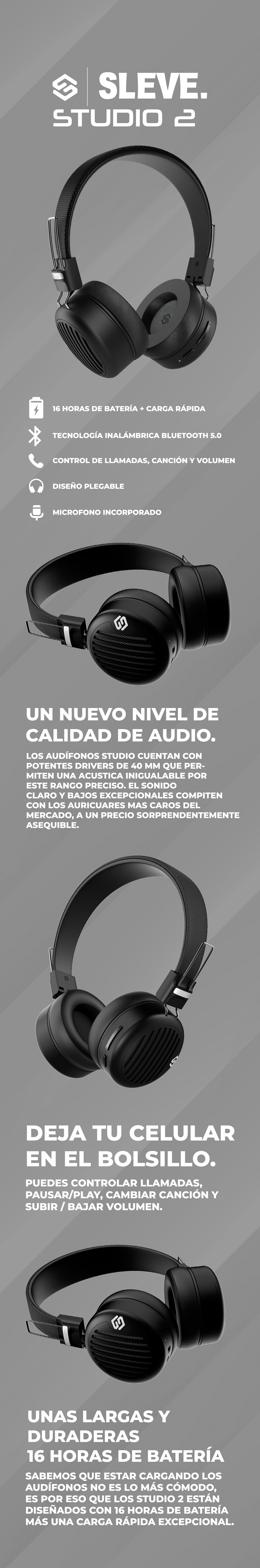 Auriculares inalámbricos abiertos Studio ANC
